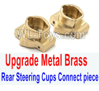 Wltoys 104020 Upgrade Metal Parts Brass Rear Steering Cups Connect piece.